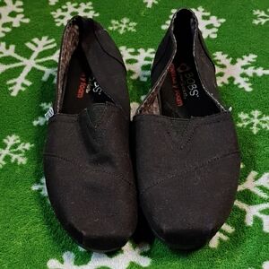 Skechers BOBS Black Slip-On Shoes